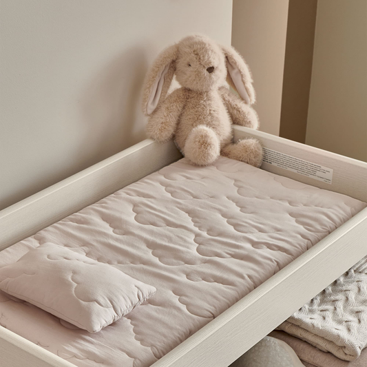 Mamas & Papas Atlas 2 Piece Cotbed Set with Dresser Changer - Warm Beige
