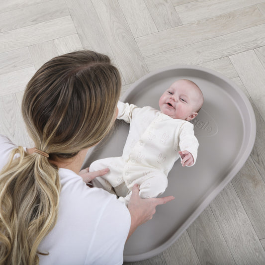 Shnuggle Squishy Changing Mat – The Ultimate Comfy & Hygienic Changing Solution- Taupe