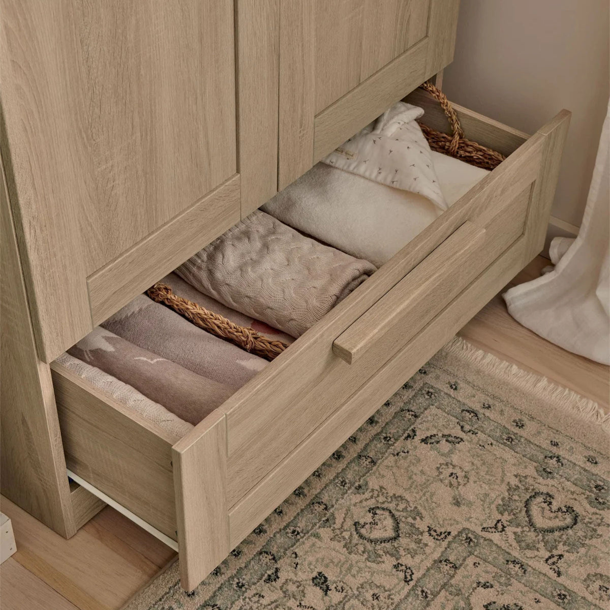 Mama's And Papa's Atlas Wardrobe - Light Oak