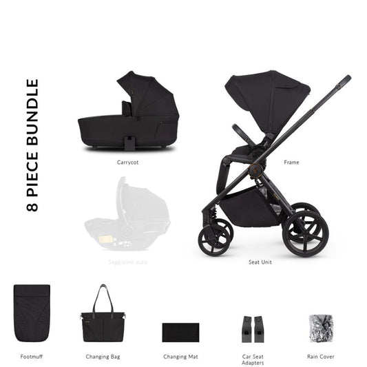 Venicci Claro Pram 2IN1 8 Piece Bundle
