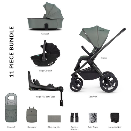 Venicci Upline 2 12 Piece Travel System Bundle With Isofix Base