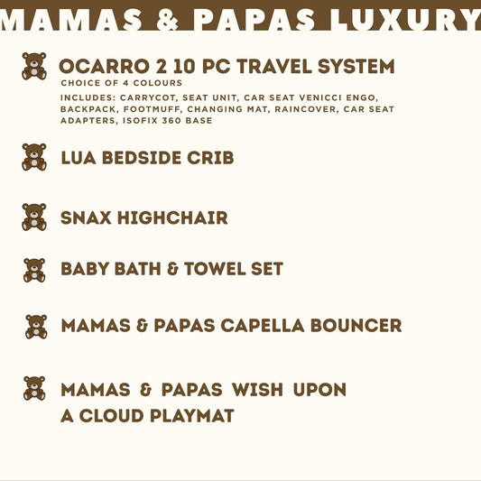 Mocca Baby Luxury Mamas & Papas Bundle