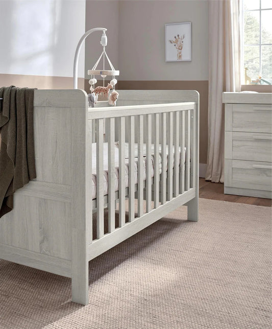 Atlas Cot Bed - Nimbus White