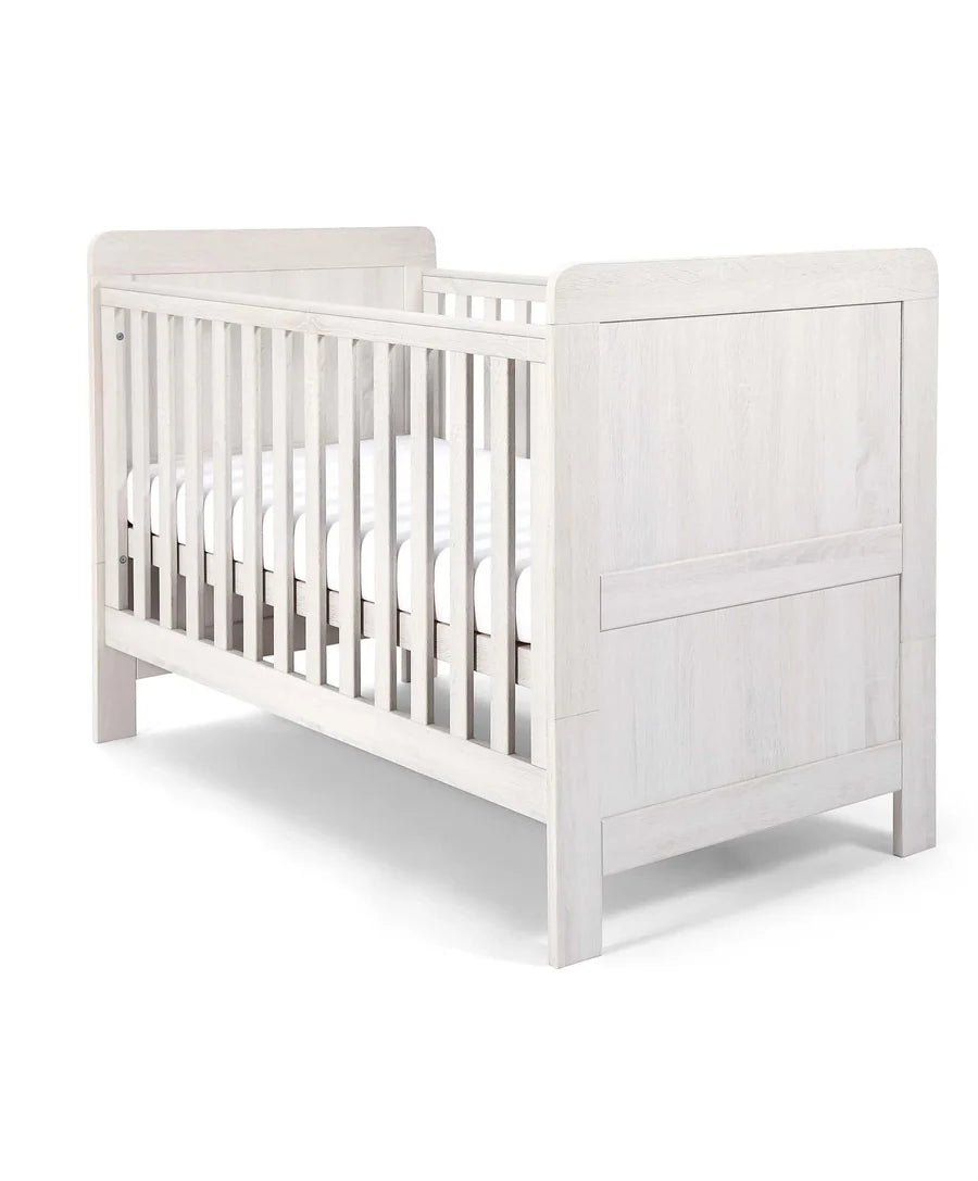 Atlas Cot Bed - Nimbus White
