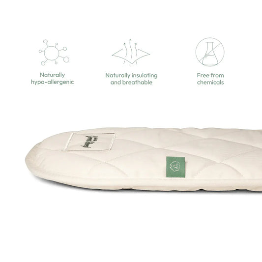 The Little Green Sheep Natural Moses Basket Mattress