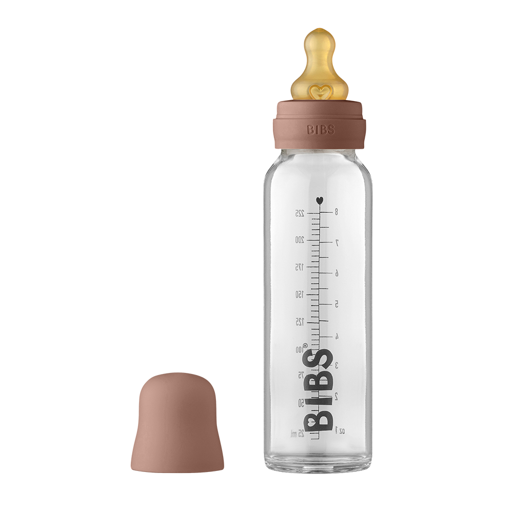 BIBS BABY GLASS BOTTLE COMPLETE SET 225ML