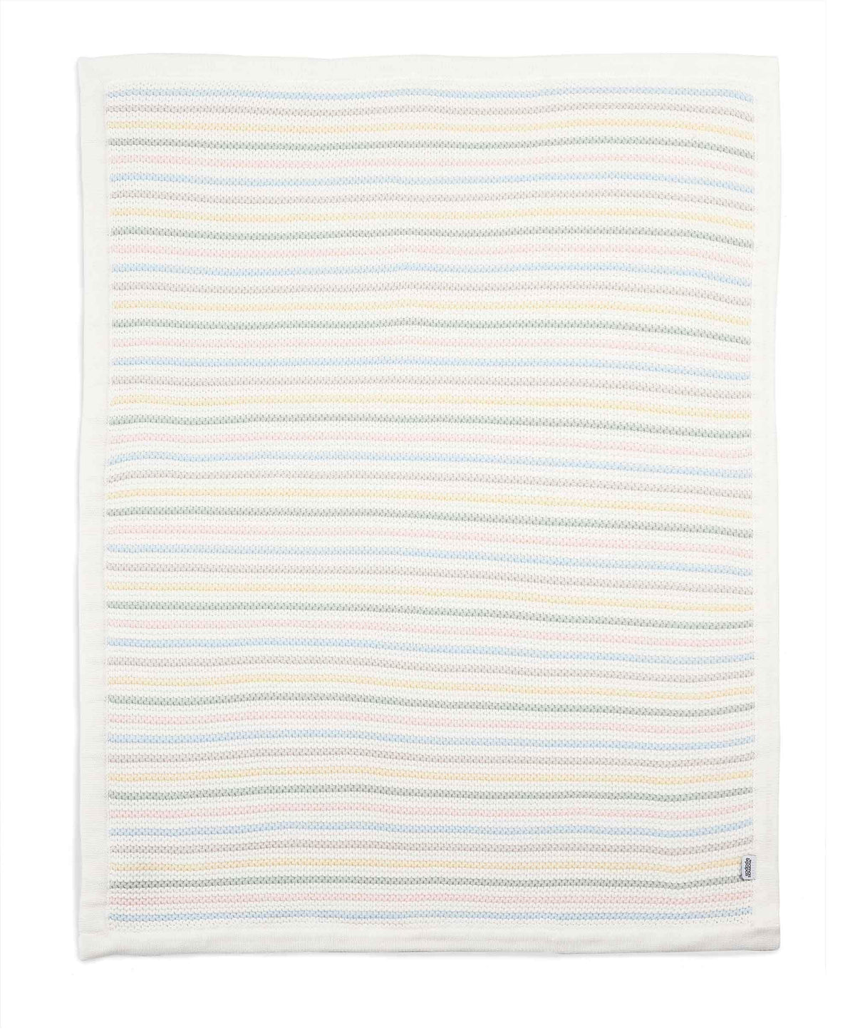 Mama's And Papa's Knitted Blanket - Soft Pastel