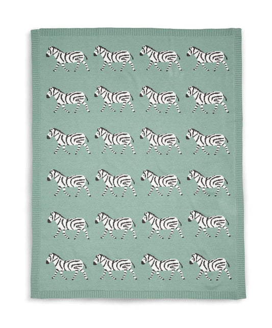 Knitted Blanket Zebra Suitable From Birth