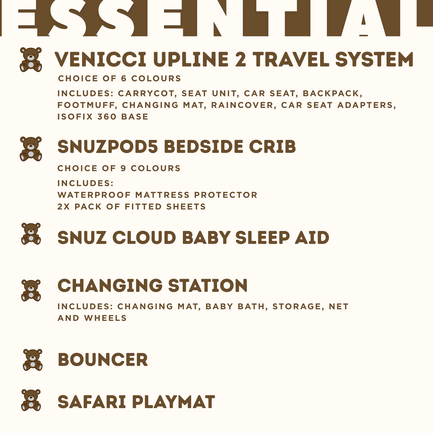 MOCCA Baby Essential Bundle