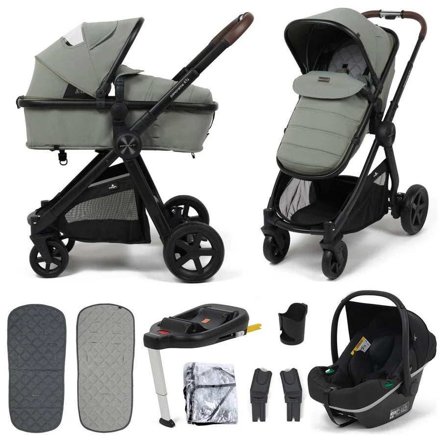 Babylo Panorama XTi Travel System including iSize Car Seat & Isofix Base