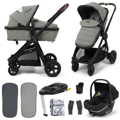 Babylo Panorama XTi Travel System including iSize Car Seat & Isofix Base