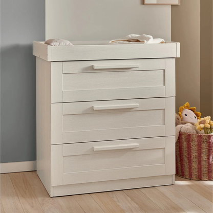 Mamas & Papas Atlas 2 Piece Cotbed Set with Dresser Changer - Warm Beige
