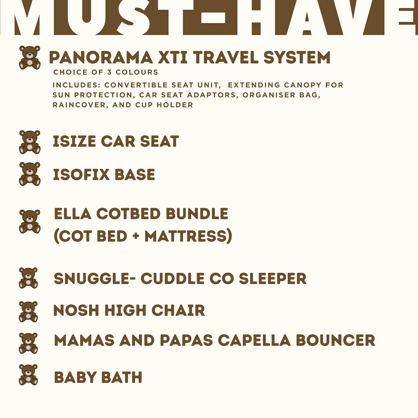 Mocca Baby Must-Have Bundle