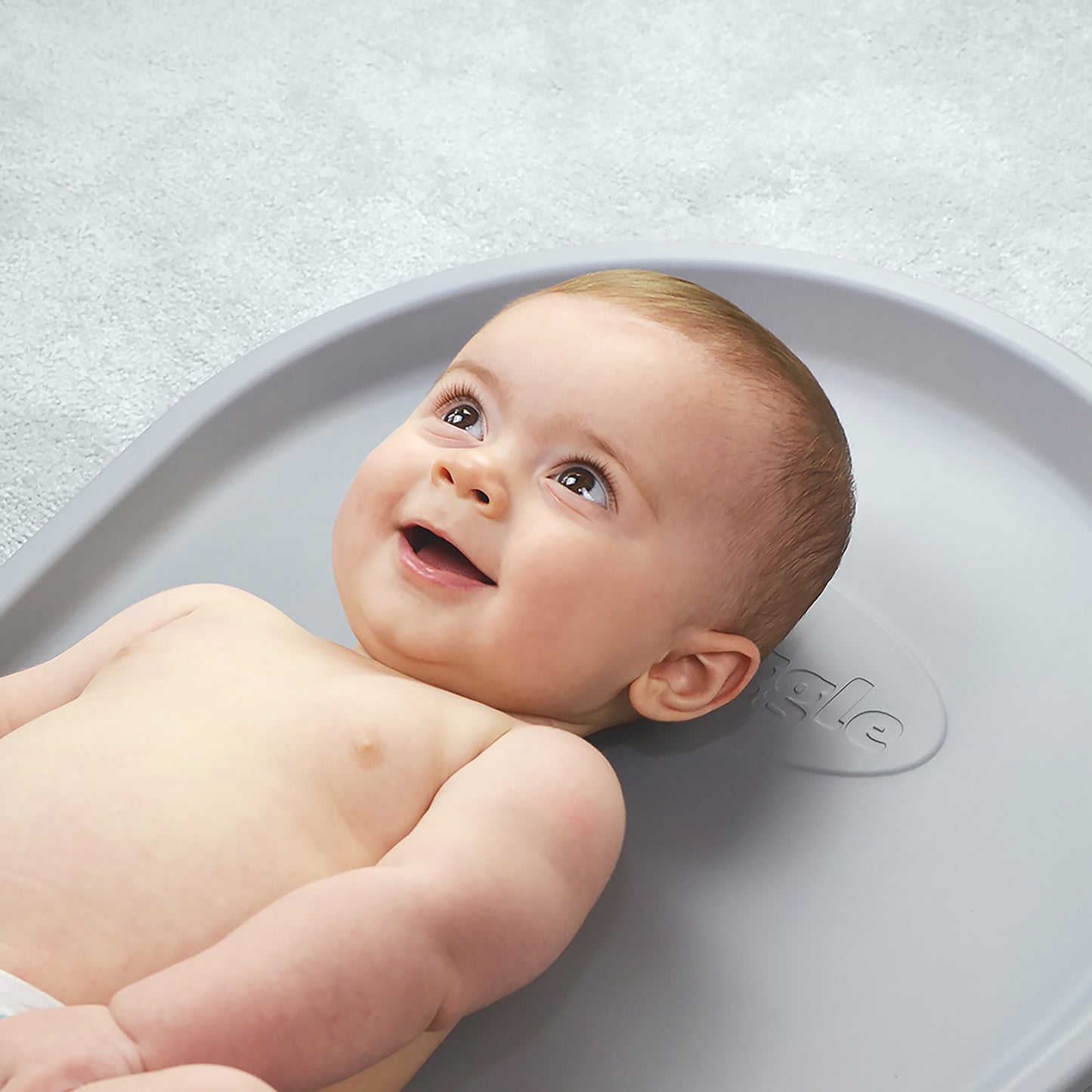 Shnuggle Squishy Changing Mat – The Ultimate Comfy & Hygienic Changing Solution- Grey