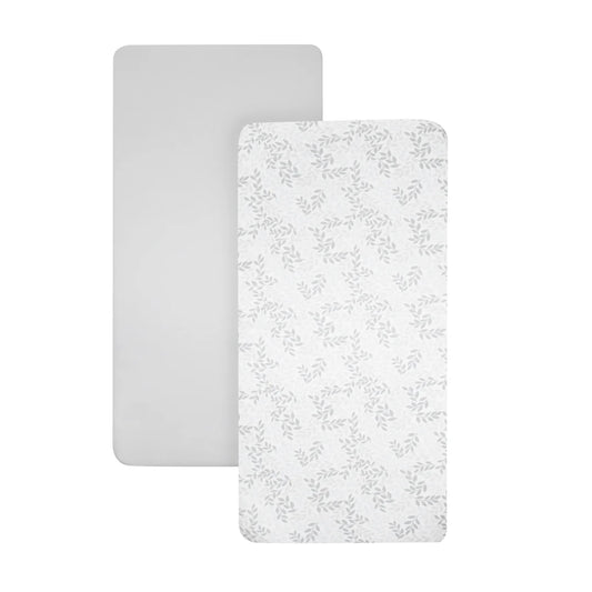 Air Lite Crib Fitted Sheets - Leaf - 2 Pack