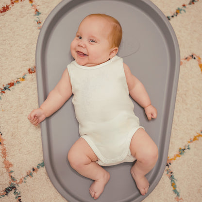 Shnuggle Squishy Changing Mat – The Ultimate Comfy & Hygienic Changing Solution- Grey