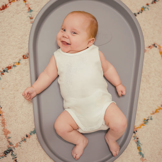 Shnuggle Squishy Changing Mat – The Ultimate Comfy & Hygienic Changing Solution- Grey