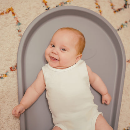 Shnuggle Squishy Changing Mat – The Ultimate Comfy & Hygienic Changing Solution- Grey