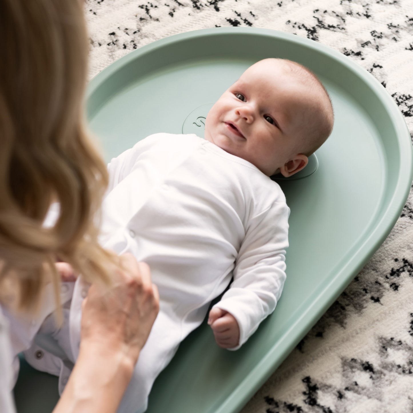 Shnuggle Squishy Changing Mat – The Ultimate Comfy & Hygienic Changing Solution- Eucalyptus