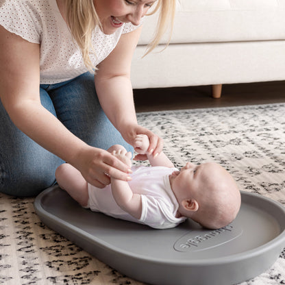 Shnuggle Squishy Changing Mat – The Ultimate Comfy & Hygienic Changing Solution- Grey