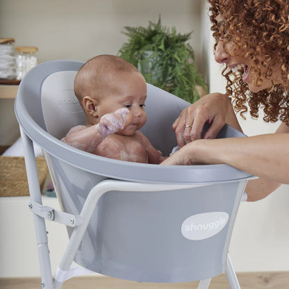 Shnuggle Baby Bath - Grey/white