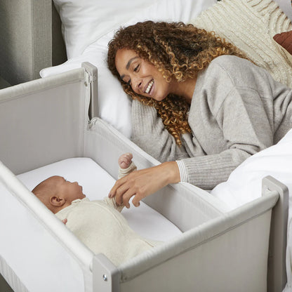 Shnuggle Air Lite Bedside Crib - Taupe