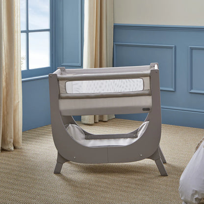 Shnuggle Air Lite Bedside Crib - Grey