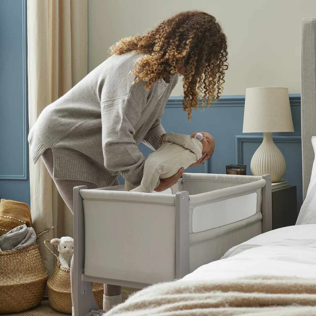 Shnuggle Air Lite Bedside Crib - Grey