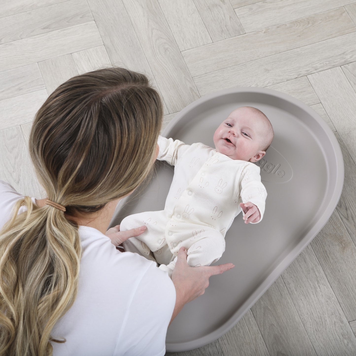 Shnuggle Squishy Changing Mat – The Ultimate Comfy & Hygienic Changing Solution- Taupe