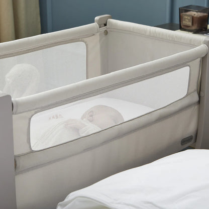 Shnuggle Air Lite Bedside Crib - Taupe