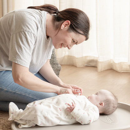 Shnuggle Squishy Changing Mat – The Ultimate Comfy & Hygienic Changing Solution- Taupe