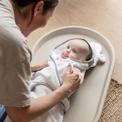 Shnuggle Squishy Changing Mat – The Ultimate Comfy & Hygienic Changing Solution- Taupe