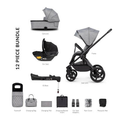 Venicci Upline 12 Piece Travel System Bundle With Isofix Base