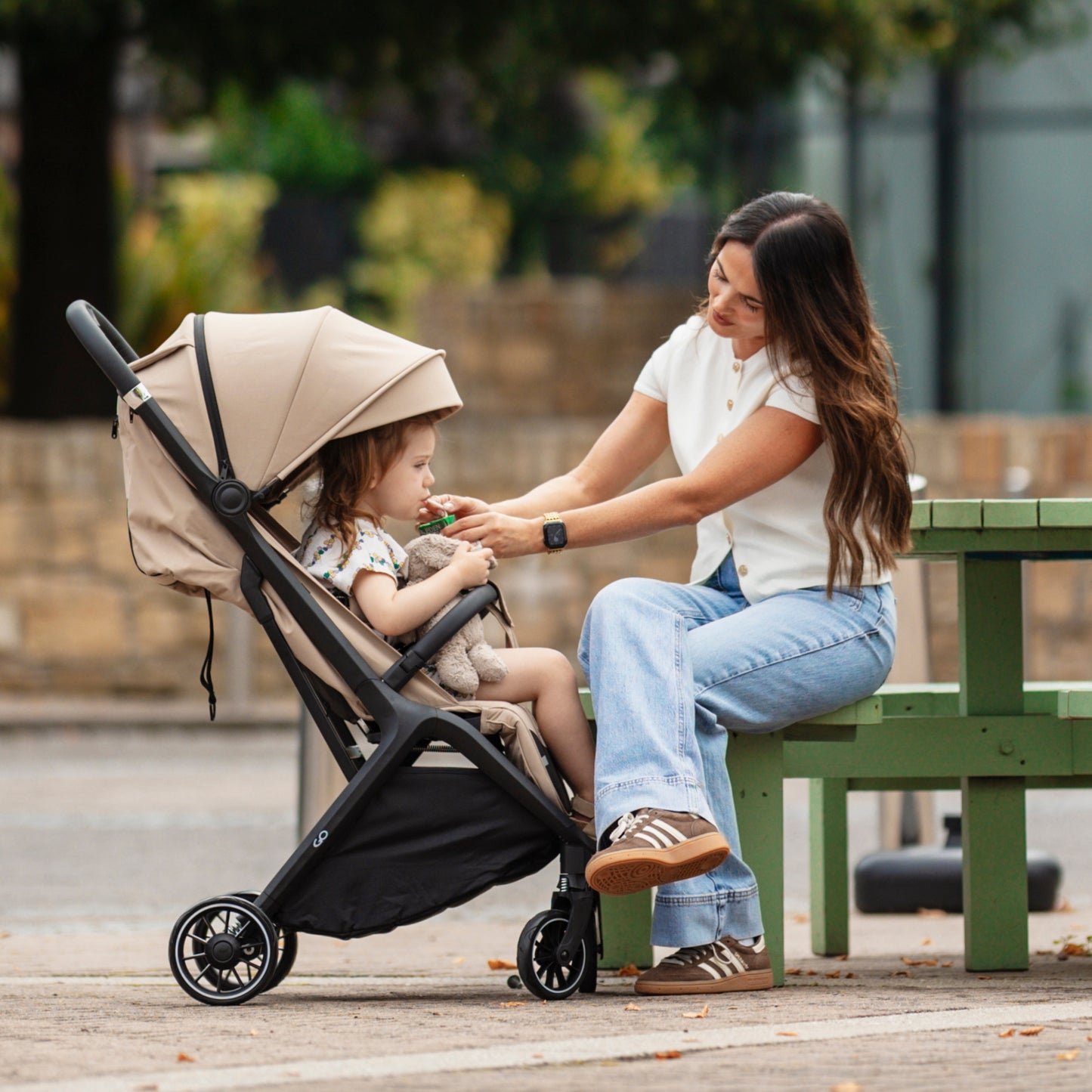MOCCA Baby Go Compact Stroller (Beige)