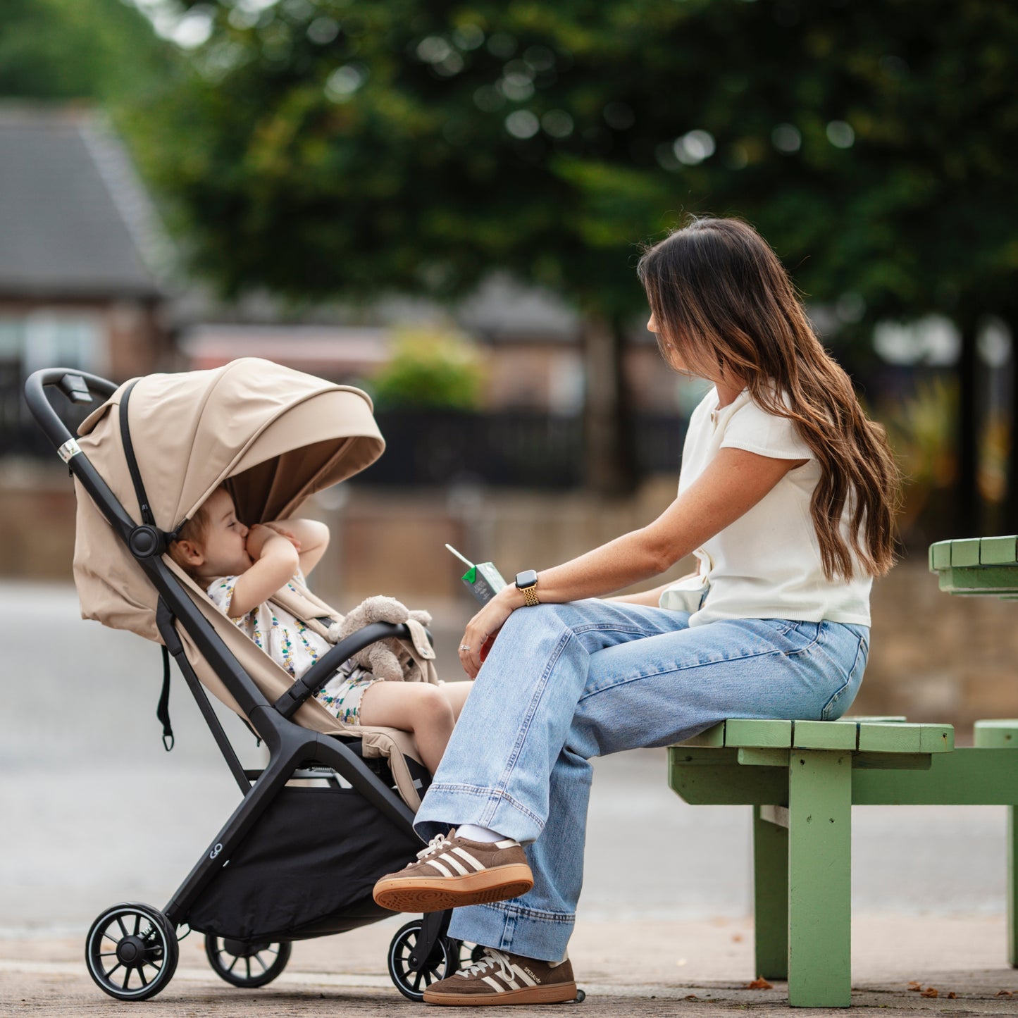 MOCCA Baby Go Compact Stroller (Beige)