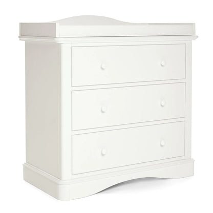 Flyn 3 Piece Cotbed Range with Dresser Changer & Wardrobe - White