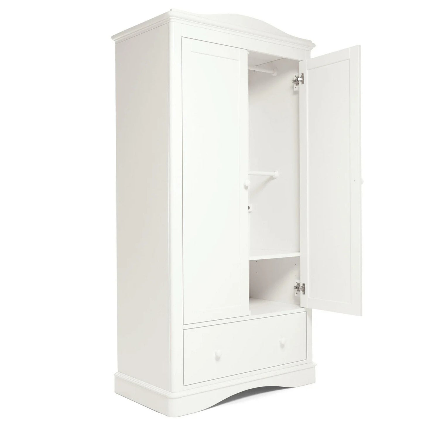 Flyn 3 Piece Cotbed Range with Dresser Changer & Wardrobe - White