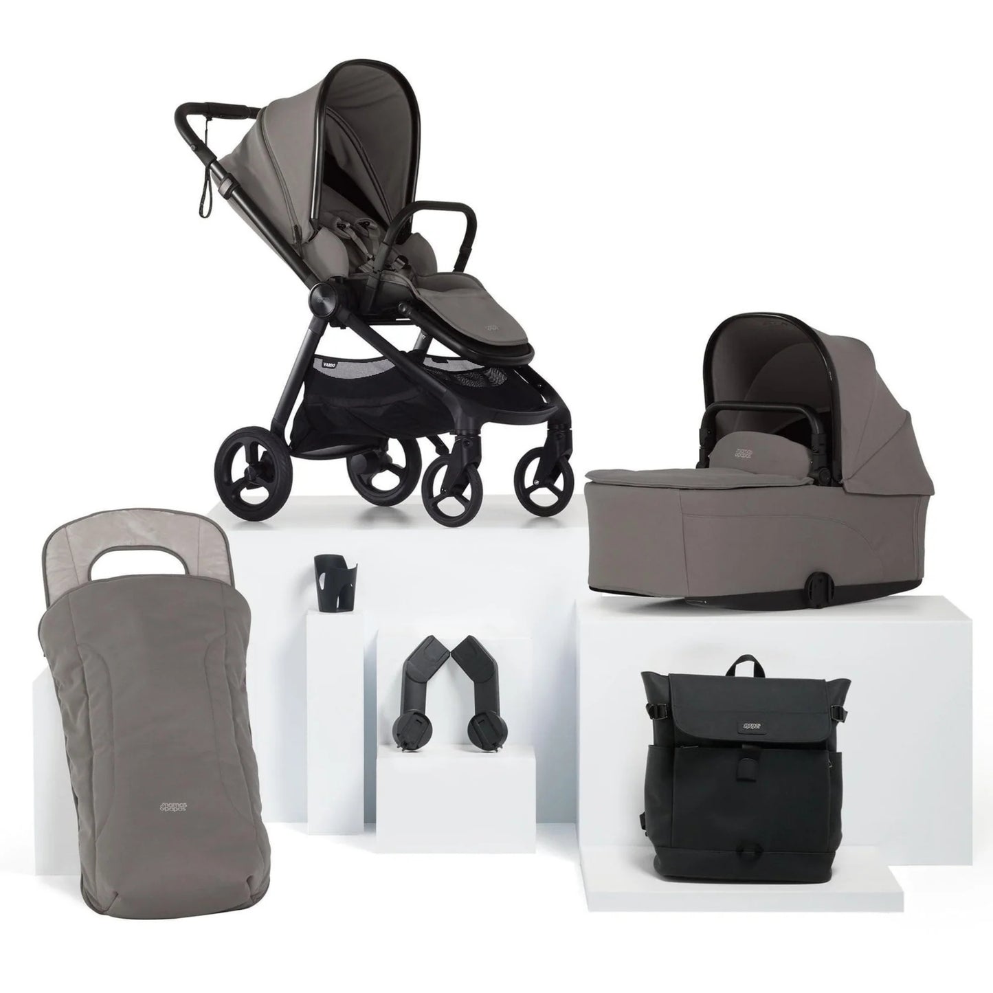 Vardo Pushchair Bundle (6 Pieces) - Storm
