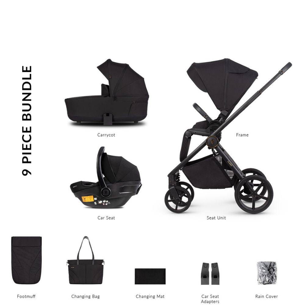 Venicci Claro Pram 3IN1 (9 Piece Bundle)