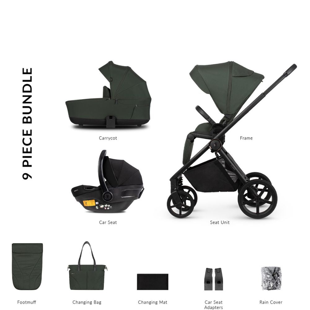 Venicci Claro Pram 3IN1 (9 Piece Bundle)