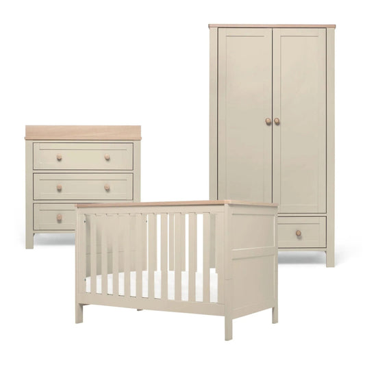 Wedmore 3 Piece Small Cotbed Range With Dresser Changer & Wardrobe