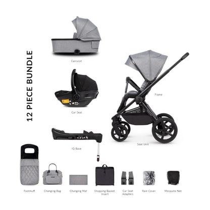 Venicci Upline 12 Piece Travel System Bundle With Isofix Base