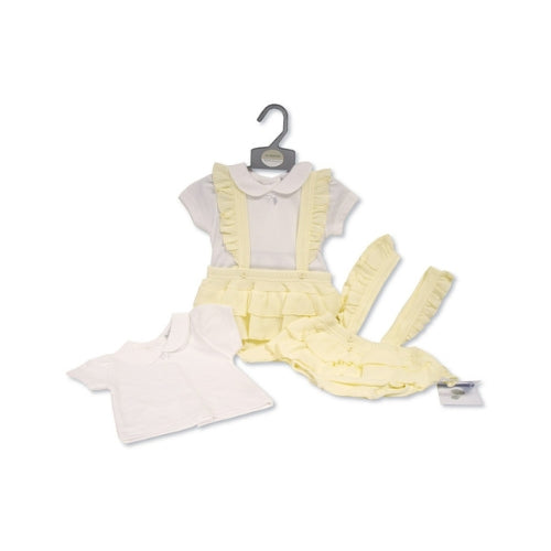 Baby Clothing Collection Girls Romper Set with Suspenders