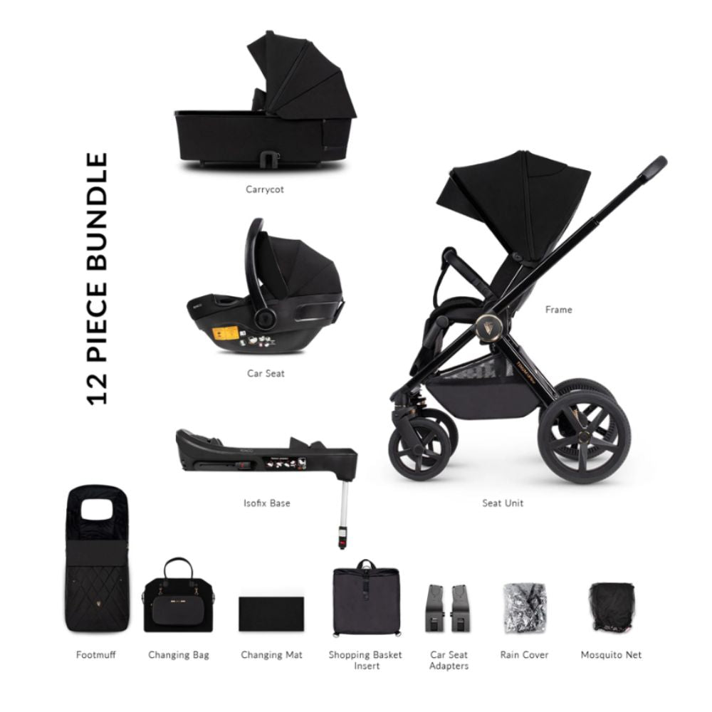 Venicci Upline 12 Piece Travel System Bundle With Isofix Base