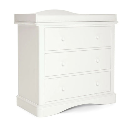 Flyn 2 Piece Cotbed Set with Dresser Changer - White