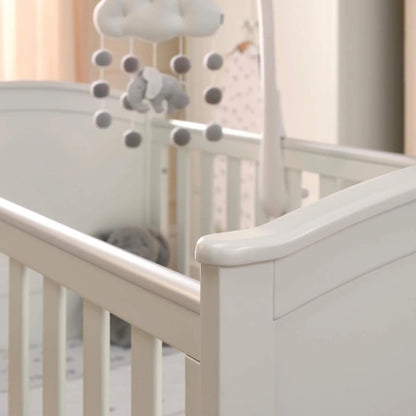 Flyn 2 Piece Cotbed Set with Dresser Changer - White