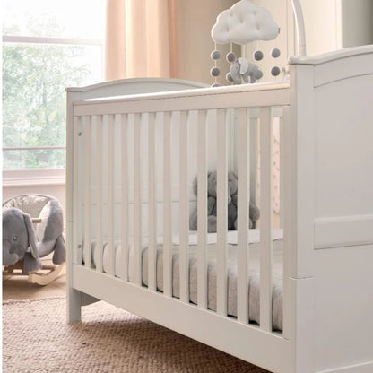 Flyn 2 Piece Cotbed Set with Dresser Changer - White