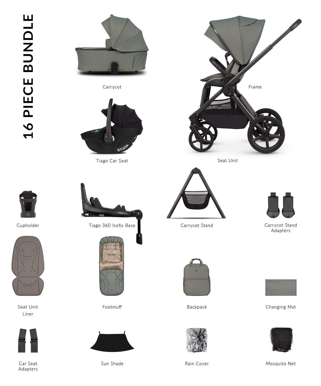 Venicci Upline 3 Ultimate 4in1 PLUS Travel System Bundle