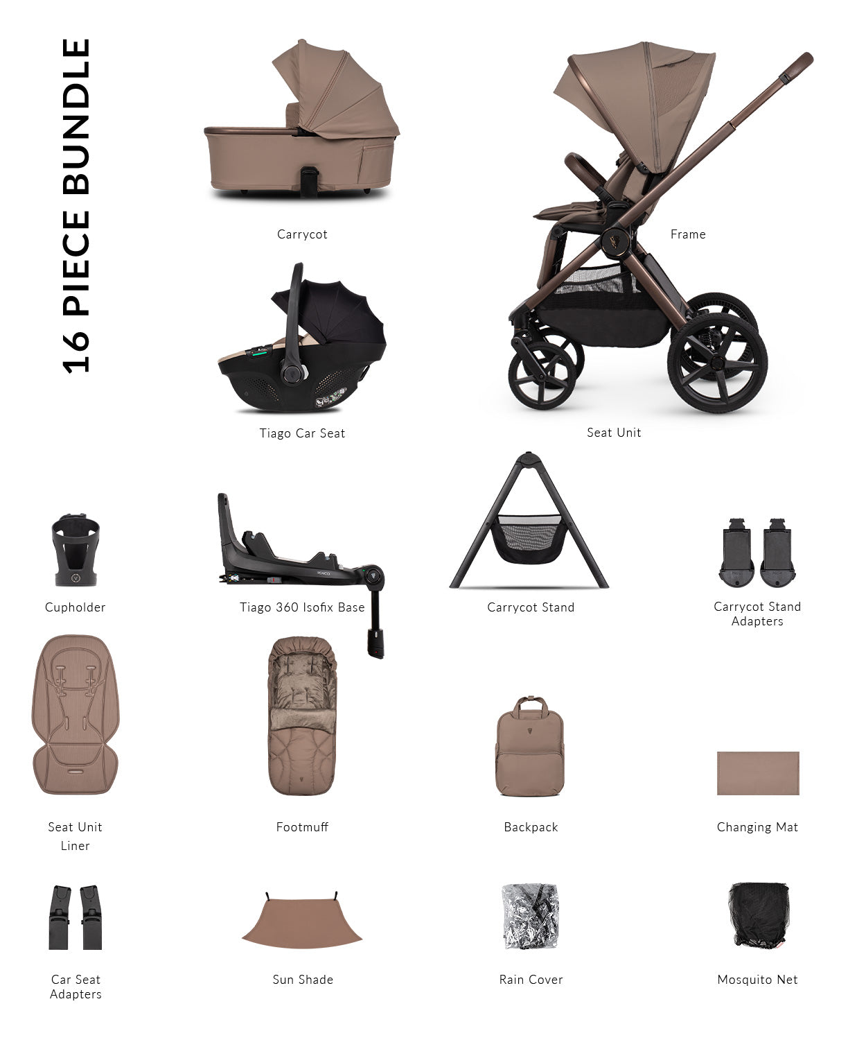 Venicci Upline 3 Ultimate 4in1 PLUS Travel System Bundle