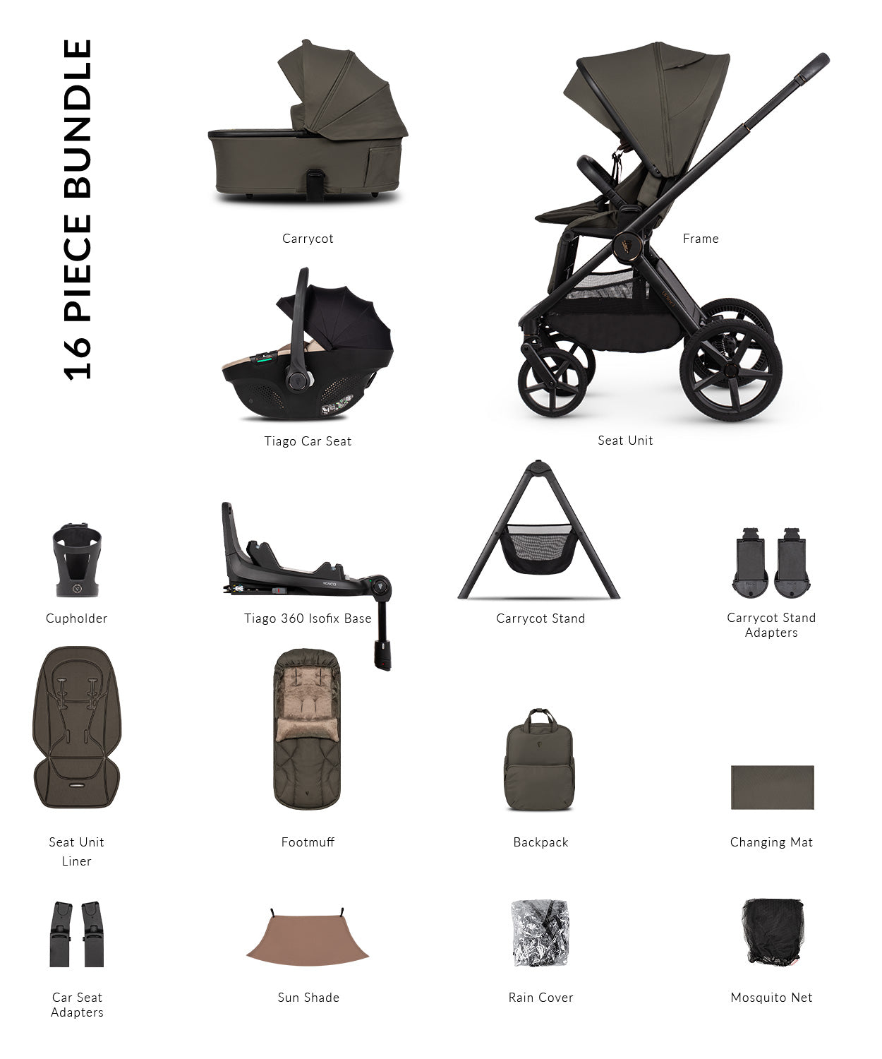 Venicci Upline 3 Ultimate 4in1 PLUS Travel System Bundle